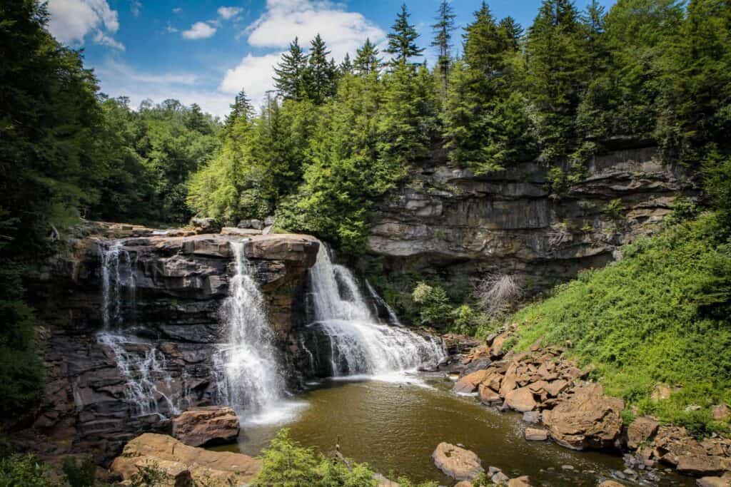 Blackwater Falls from the boardwalk